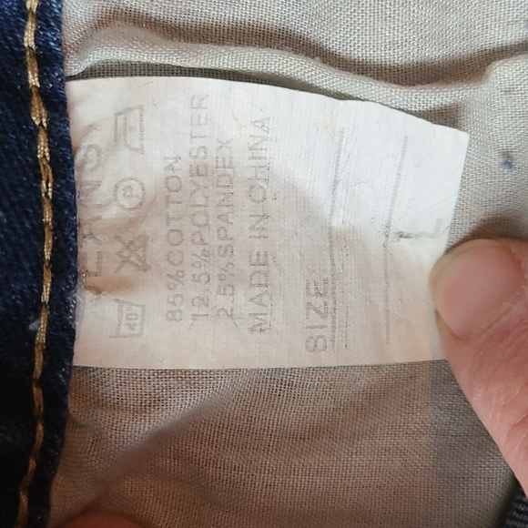 High Waisted Jean Shorts with leopard print under rips - Picture 6 of 6